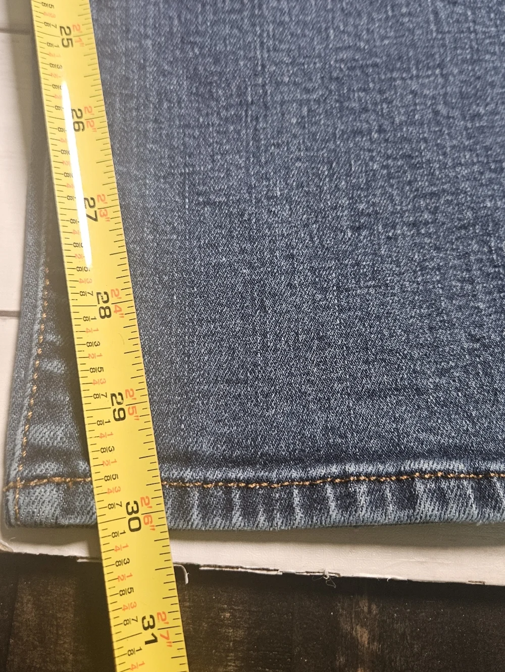 Lucky Brand 181 Relaxed Straight Jeans Mens 42x32 Medium Wash Distressed 42x30 - Picture 3 of 11